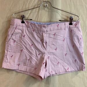 Pink Flamingo Print Women's Shorts